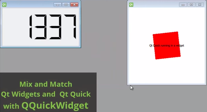 o j Qt Widgets  Qt Quick