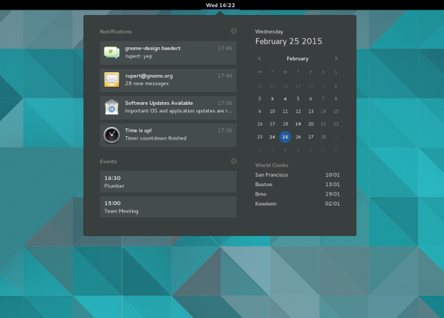 Gnome 3.16